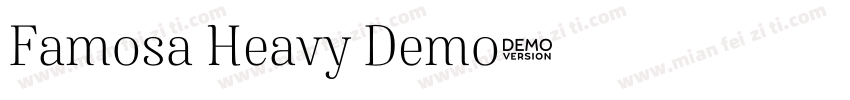 Famosa Heavy Demo字体转换